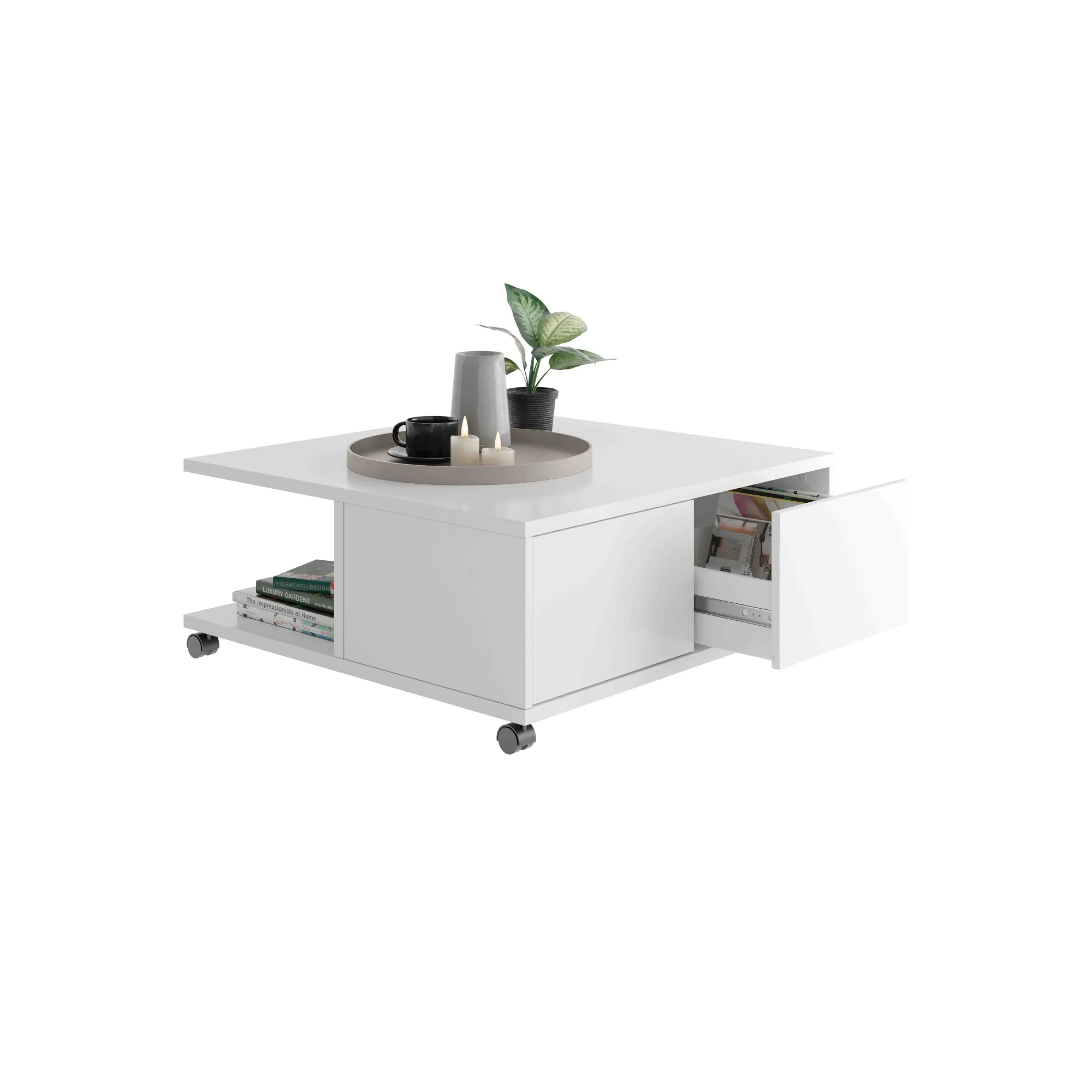 Salontafels^Huisenthuis Salontafel Vince Wit