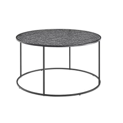 Salontafels^Huisenthuis Salontafel Wolga Zwart 80 cm-2