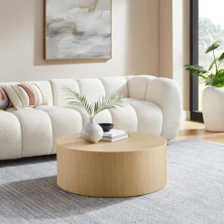 Salontafels^Huisenthuis Salontafel Yantai 80 cm Eiken
