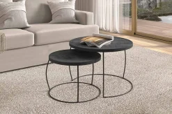 Salontafels^Huisenthuis Salontafelset Nova Zwart
