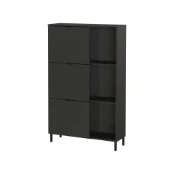 Schoenenkasten^Huisenthuis Schoenenkast Archie Grafiet 85 cm