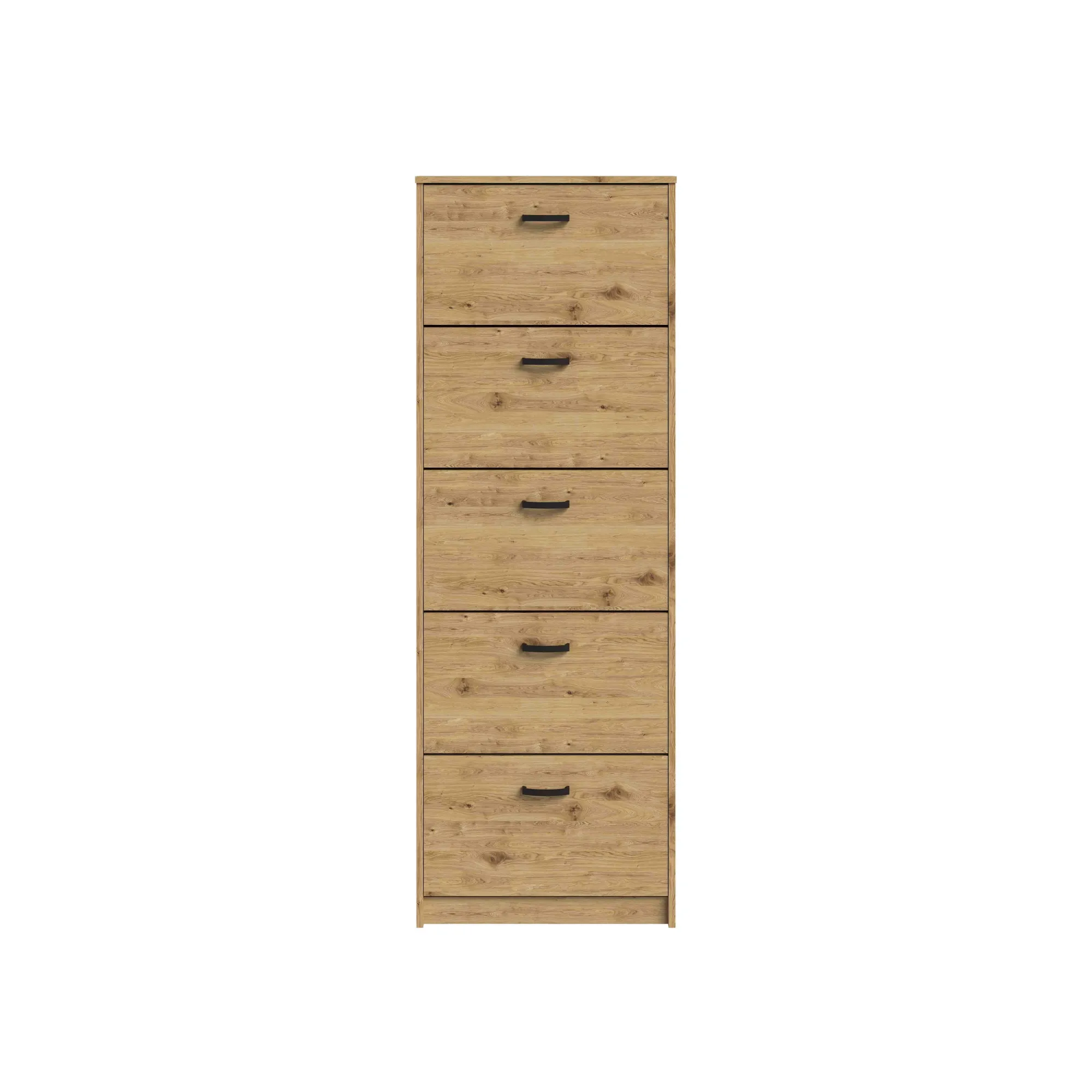 Schoenenkasten^Huisenthuis Schoenenkast Delphine 168 cm Artisan Eiken