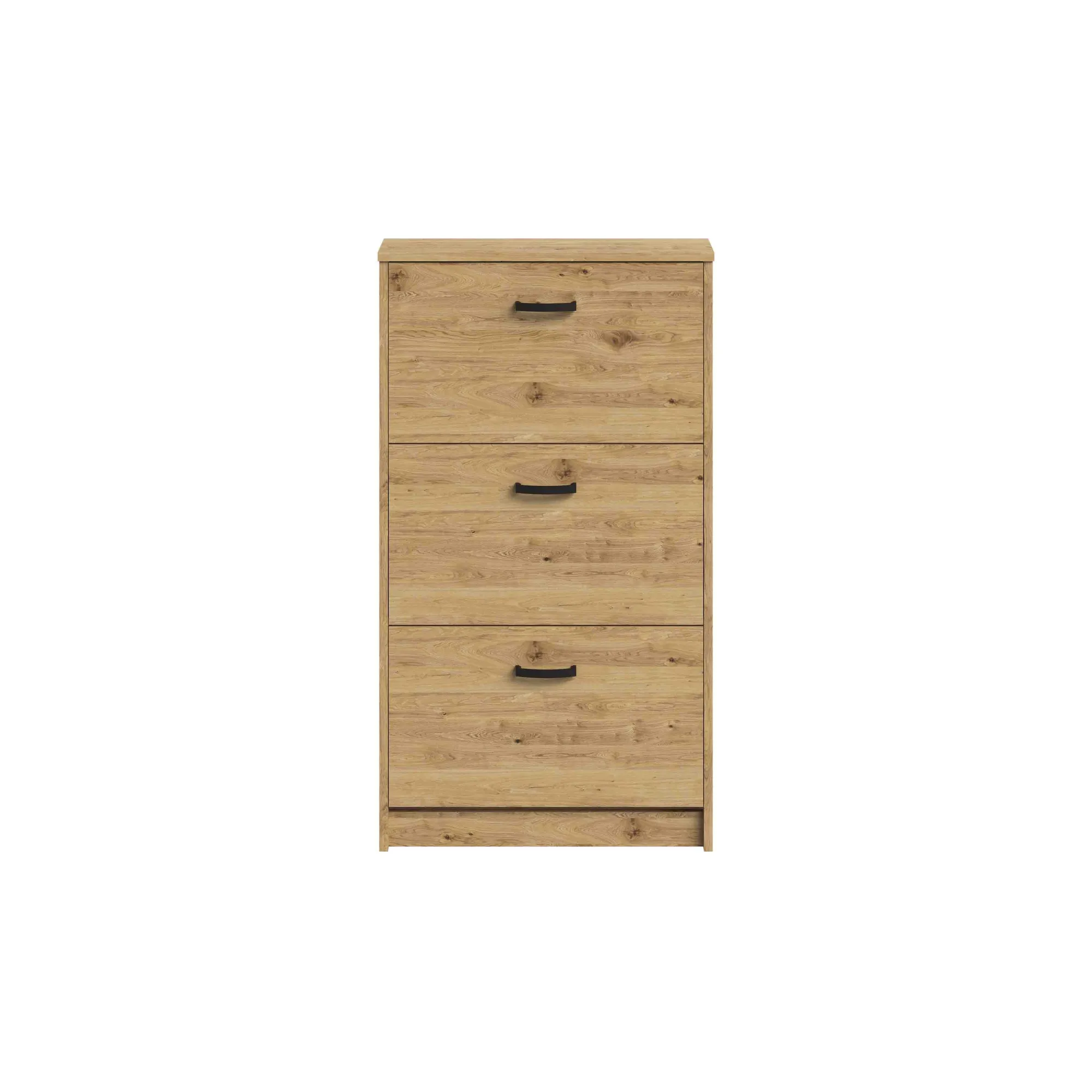 Schoenenkasten^Huisenthuis Schoenenkast Delphine 104 cm Artisan Eiken