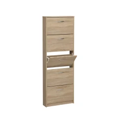 Schoenenkasten^Huisenthuis Schoenenkast Delphine 168 cm Eiken