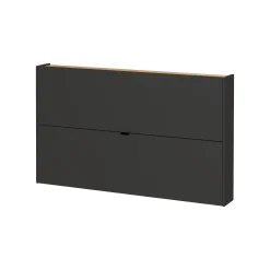 Schoenenkasten^Huisenthuis Schoenenkast Eleonore 140 cm Grafiet