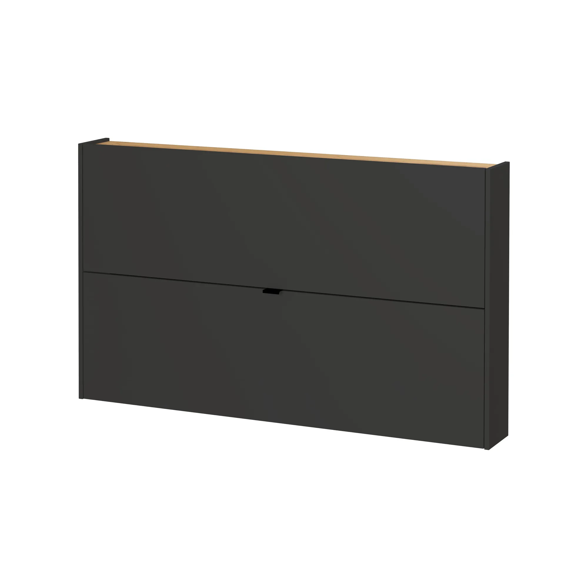 Schoenenkasten^Huisenthuis Schoenenkast Eleonore 140 cm Grafiet