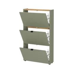Schoenenkasten^Huisenthuis Schoenenkast Eleonore 71 cm Groen