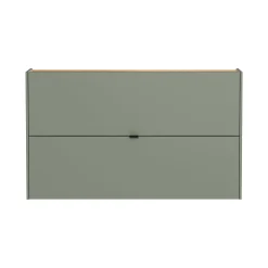 Schoenenkasten^Huisenthuis Schoenenkast Eleonore 140 cm Groen
