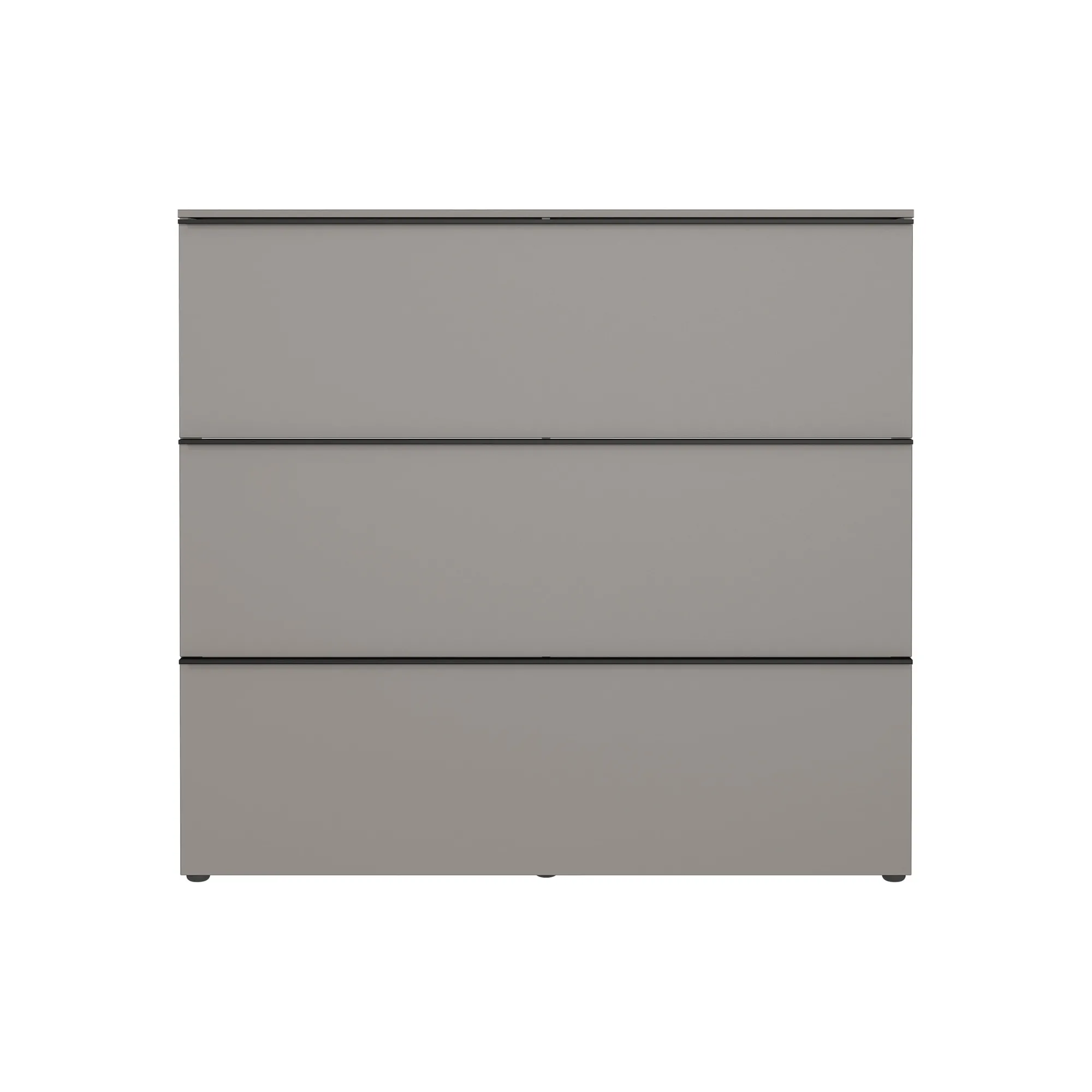 Schoenenkasten^Huisenthuis Schoenenkast Miles Grijs 140 x 129 cm