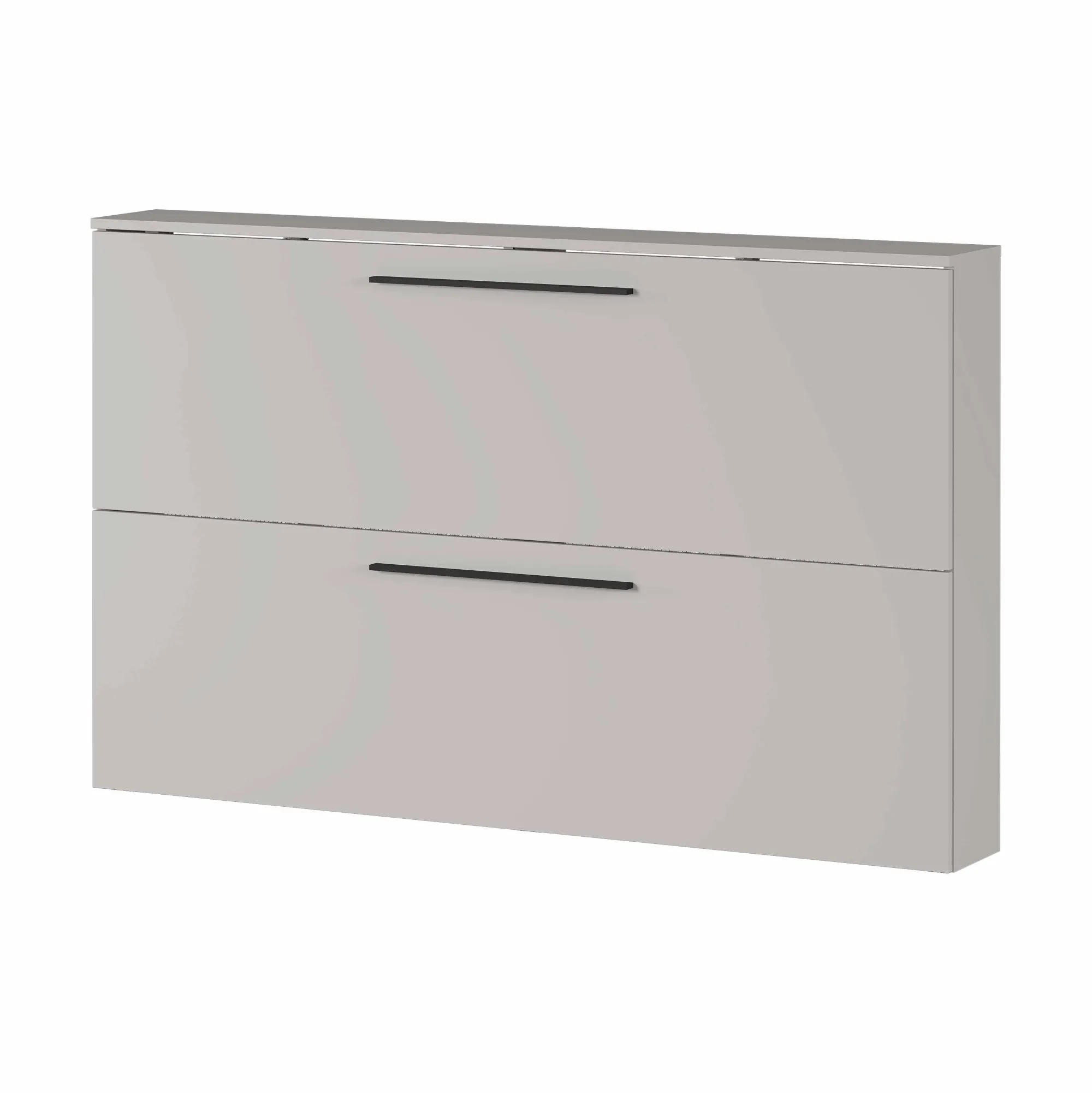 Schoenenkasten^Huisenthuis Schoenenkast Nicole 140×85 cm Lichtgrijs