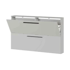 Schoenenkasten^Huisenthuis Schoenenkast Nicole 140×85 cm Lichtgrijs