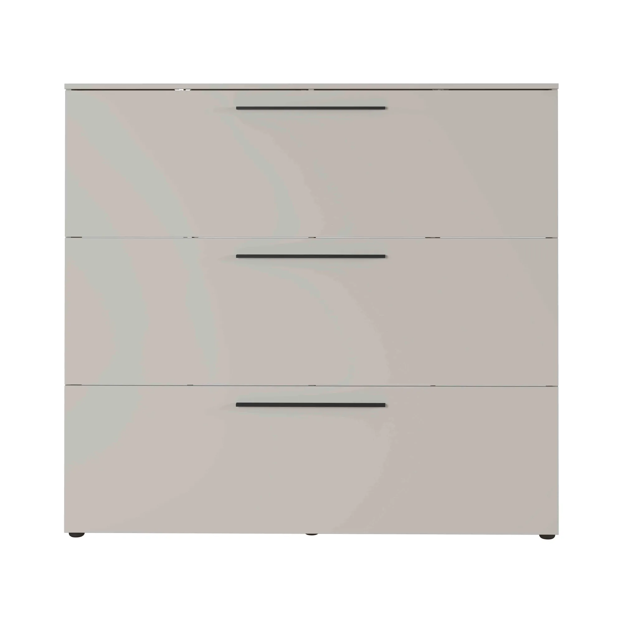 Schoenenkasten^Huisenthuis Schoenenkast Nicole 140×131 cm Lichtgrijs