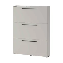 Schoenenkasten^Huisenthuis Schoenenkast Nicole 100×131 cm Lichtgrijs