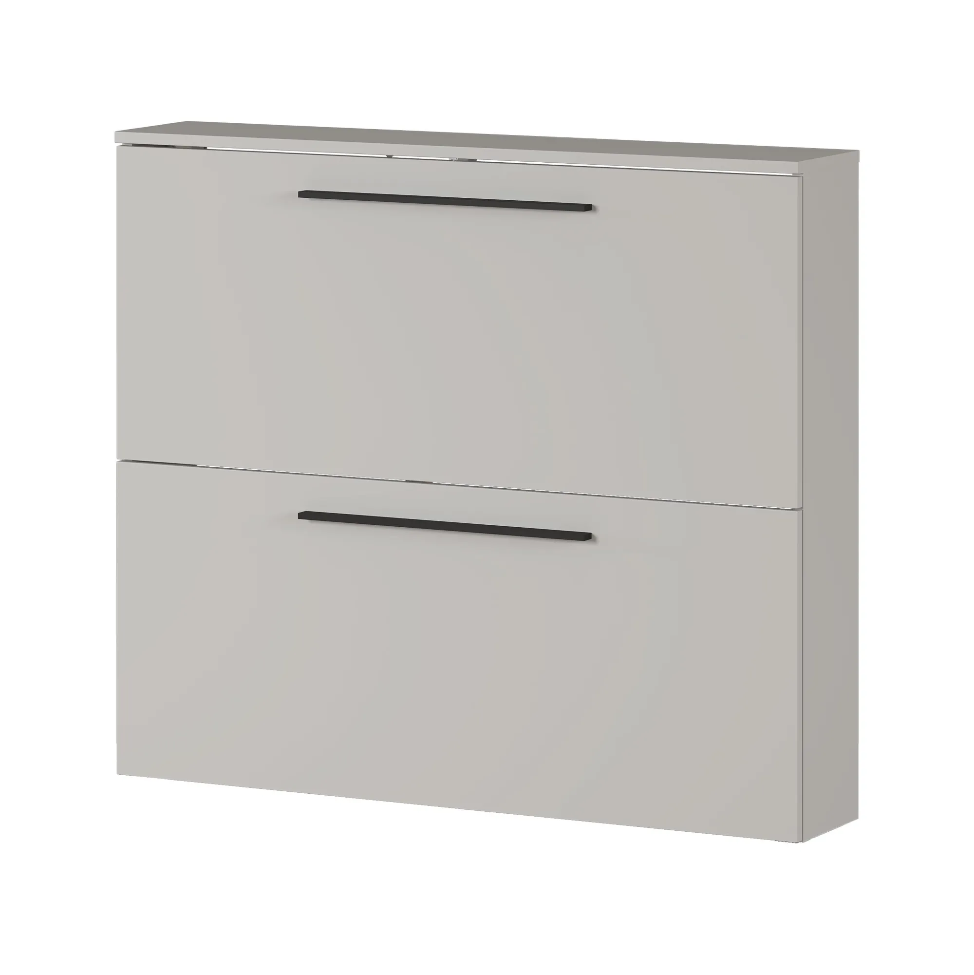 Schoenenkasten^Huisenthuis Schoenenkast Nicole 100×85 cm Lichtgrijs