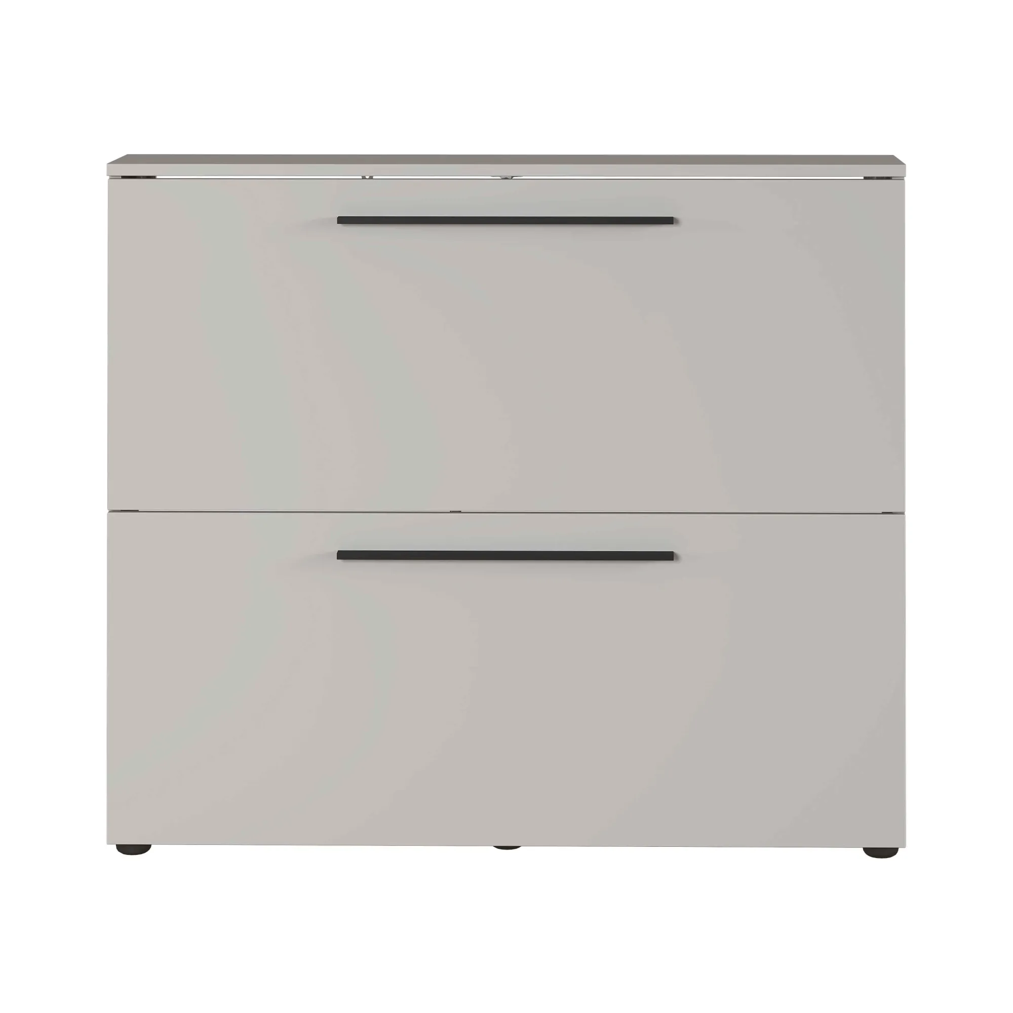 Schoenenkasten^Huisenthuis Schoenenkast Nicole 100×85 cm Lichtgrijs