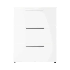 Schoenenkasten^Huisenthuis Schoenenkast Nicole 100×131 cm Wit