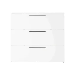 Schoenenkasten^Huisenthuis Schoenenkast Nicole 140×131 cm Wit
