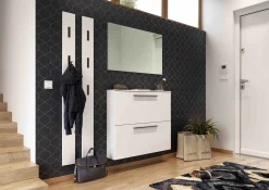 Schoenenkasten^Huisenthuis Schoenenkast Nicole 100×85 cm Wit
