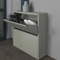 Schoenenkasten^Huisenthuis Schoenenkast Oscar-2 Groen