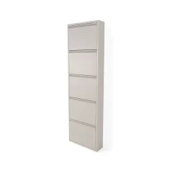 Schoenenkasten^Huisenthuis Schoenenkast Oscar-5 Taupe
