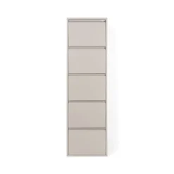 Schoenenkasten^Huisenthuis Schoenenkast Oscar-5 Taupe
