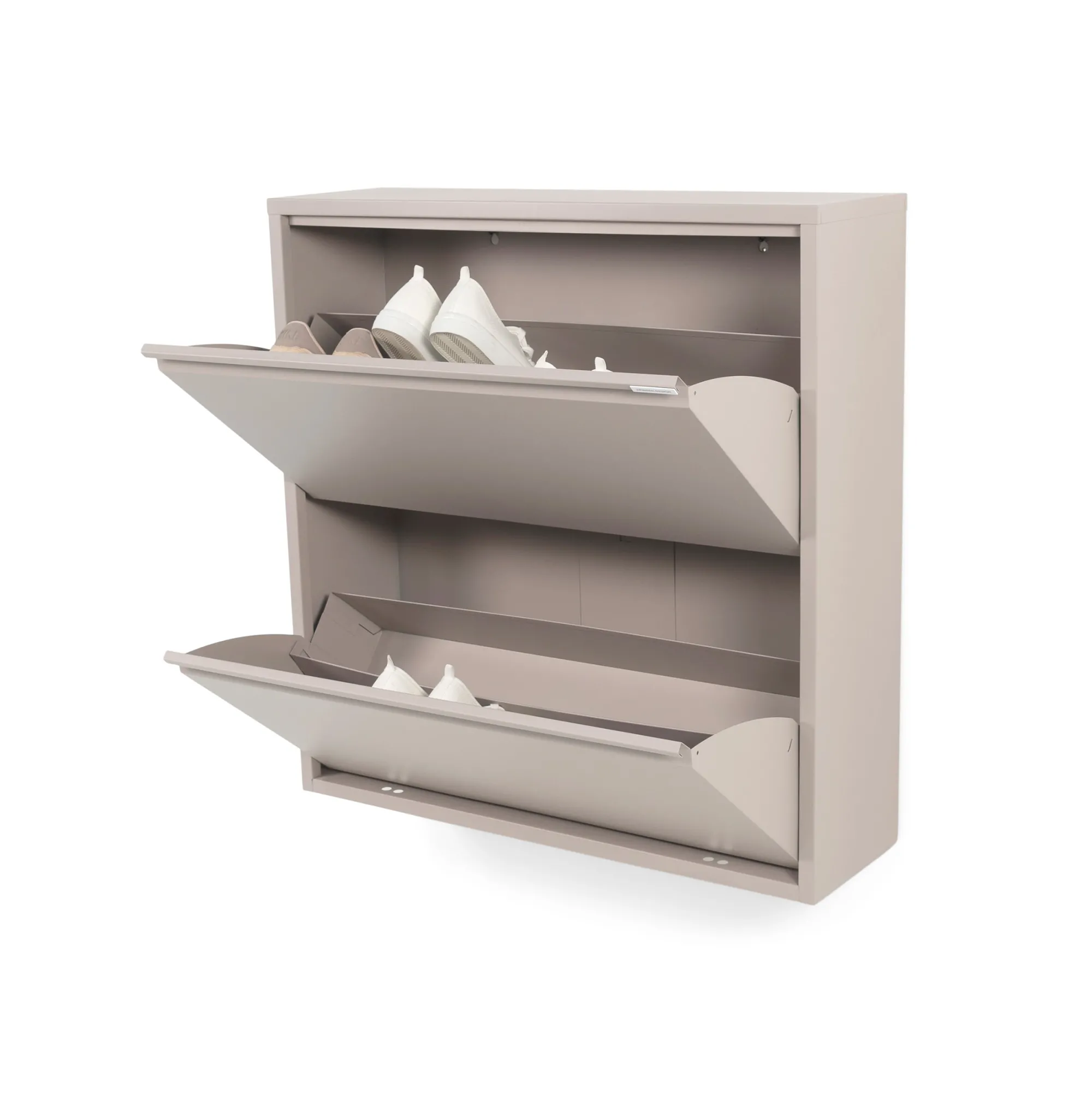 Schoenenkasten^Huisenthuis Schoenenkast Oscar-2 Taupe