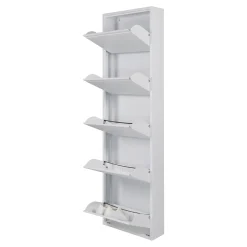 Schoenenkasten^Huisenthuis Schoenenkast Oscar-5 Wit