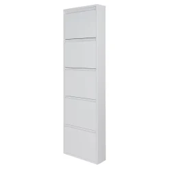 Schoenenkasten^Huisenthuis Schoenenkast Oscar-5 Wit