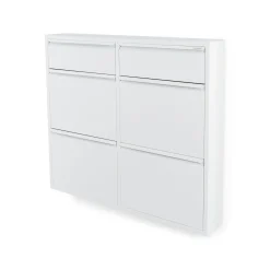 Schoenenkasten^Huisenthuis Schoenenkast Oscar-6 Wit