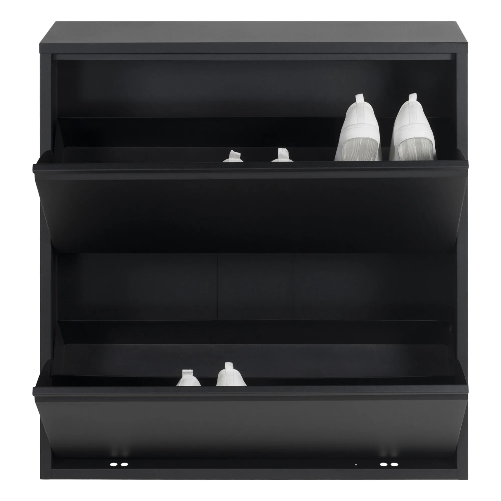 Schoenenkasten^Huisenthuis Schoenenkast Oscar-2 Zwart