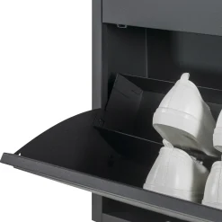 Schoenenkasten^Huisenthuis Schoenenkast Oscar-2 Zwart