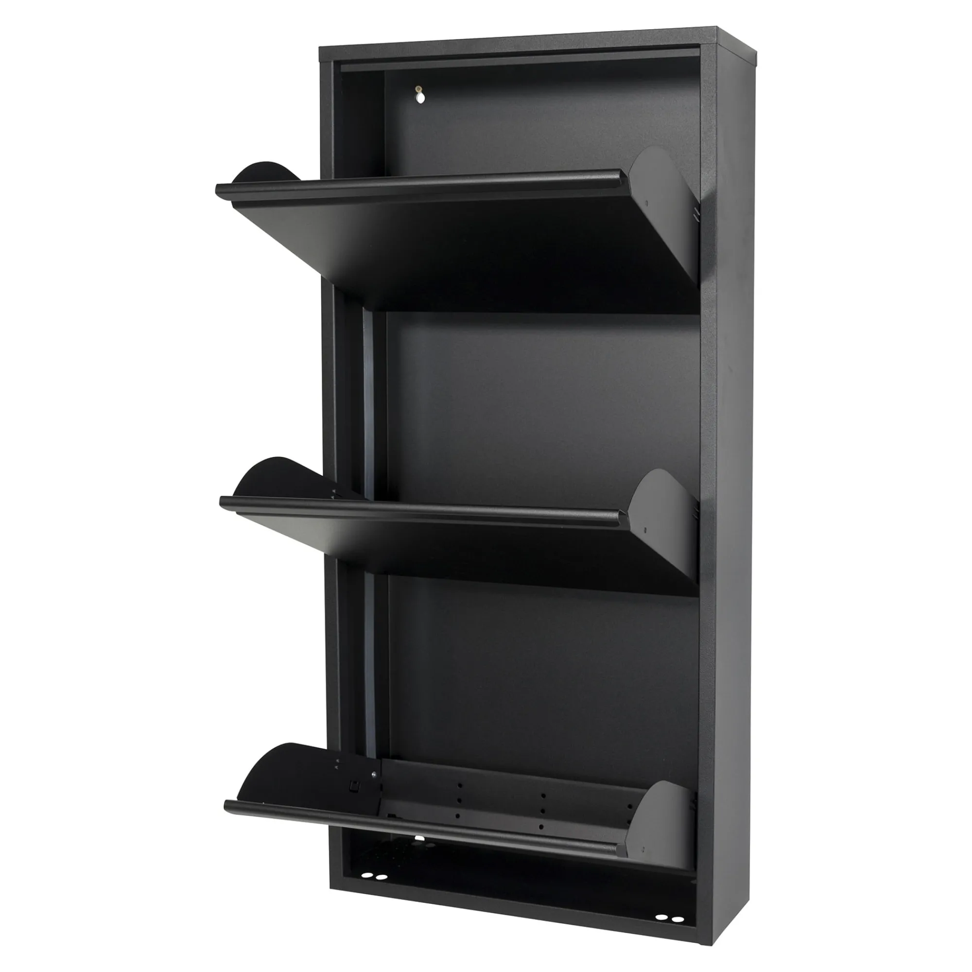 Schoenenkasten^Huisenthuis Schoenenkast Oscar-3 Zwart
