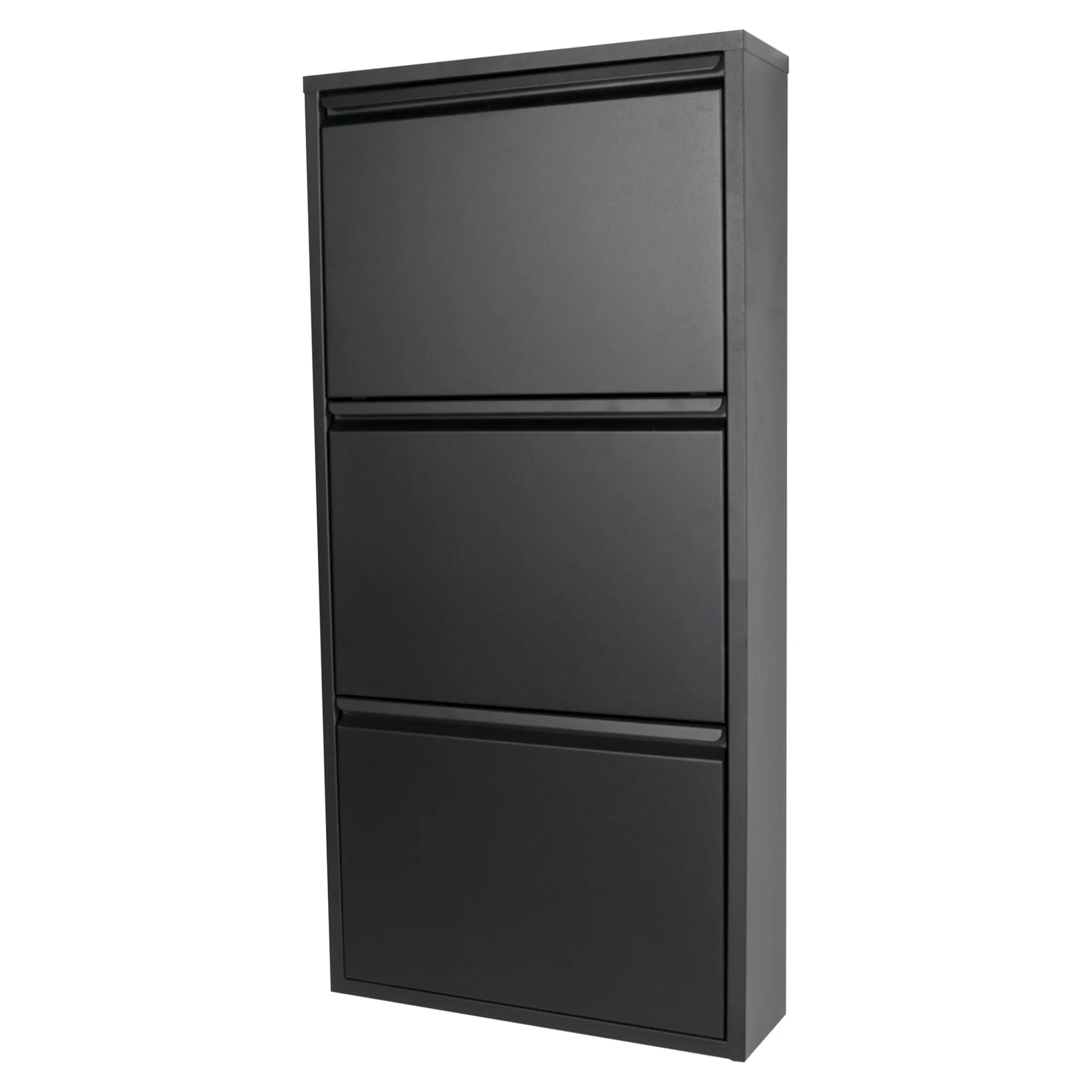 Schoenenkasten^Huisenthuis Schoenenkast Oscar-3 Zwart