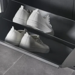 Schoenenkasten^Huisenthuis Schoenenkast Oscar-4 Zwart