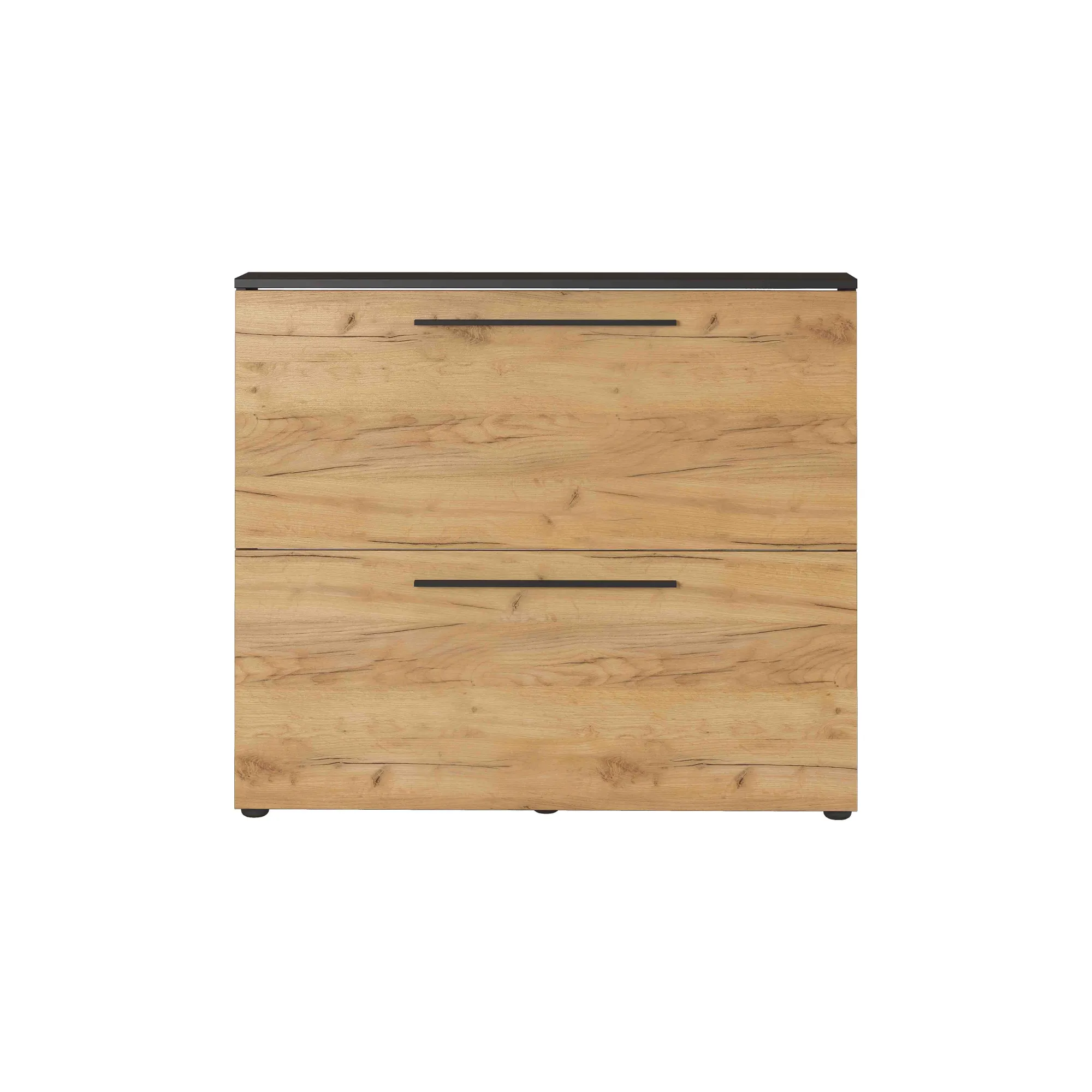 Schoenenkasten^Huisenthuis Schoenenkast Santana Grafiet Eiken 85 cm