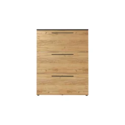 Schoenenkasten^Huisenthuis Schoenenkast Santana Grafiet Eiken 129 cm