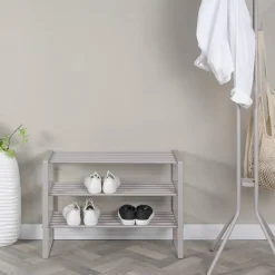 Schoenenkasten^Huisenthuis Schoenenrek Boris 70 cm Taupe