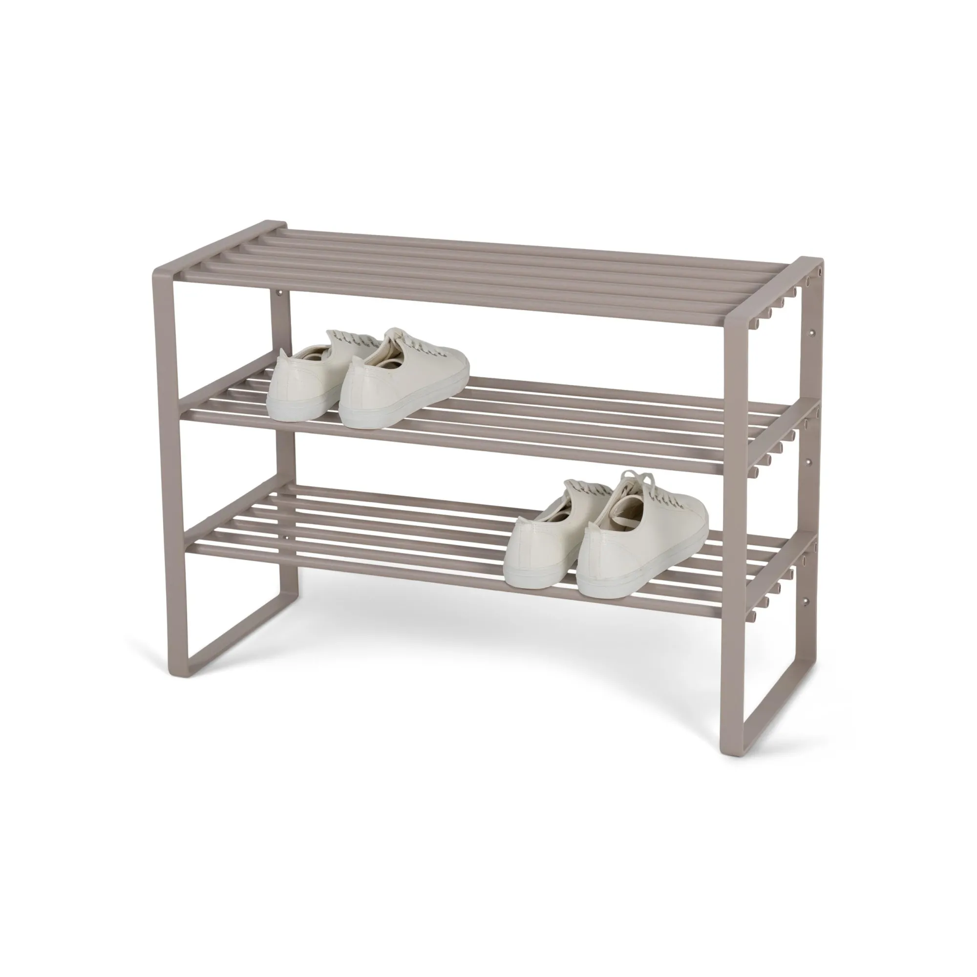 Schoenenkasten^Huisenthuis Schoenenrek Boris 70 cm Taupe