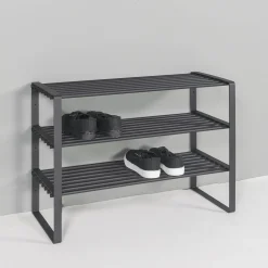 Schoenenkasten^Huisenthuis Schoenenrek Boris 70 cm Zwart