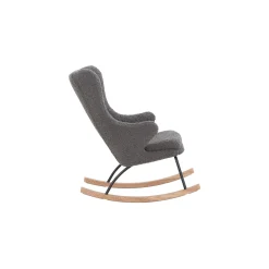 Schommelstoelen|Fauteuils^Huisenthuis Schommelstoel Amber Teddy Grijs