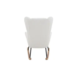 Schommelstoelen|Fauteuils^Huisenthuis Schommelstoel Amber Teddy Wit