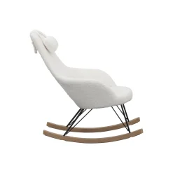Schommelstoelen|Fauteuils^Huisenthuis Schommelstoel Dani Teddy Wit