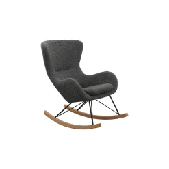 Schommelstoelen|Fauteuils^Huisenthuis Schommelstoel Hannah -Teddy Grijs