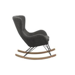Schommelstoelen|Fauteuils^Huisenthuis Schommelstoel Hannah -Teddy Grijs
