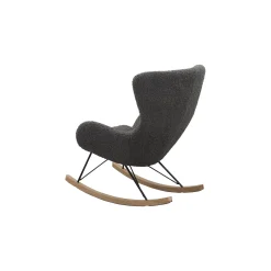 Schommelstoelen|Fauteuils^Huisenthuis Schommelstoel Hannah -Teddy Grijs