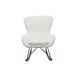 Schommelstoelen|Fauteuils^Huisenthuis Schommelstoel Hannah -Teddy Wit