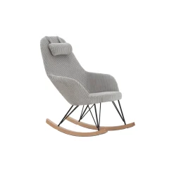 Schommelstoelen|Fauteuils^Huisenthuis Schommelstoel Julius Grijs