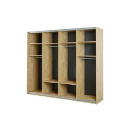 Kledingkasten^Huisenthuis Schuifdeurkast Livia 250 cm Eiken