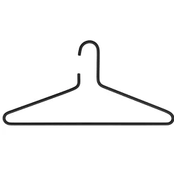 Woonaccessoires^Huisenthuis Set van 3 kledinghangers Nivo-Z