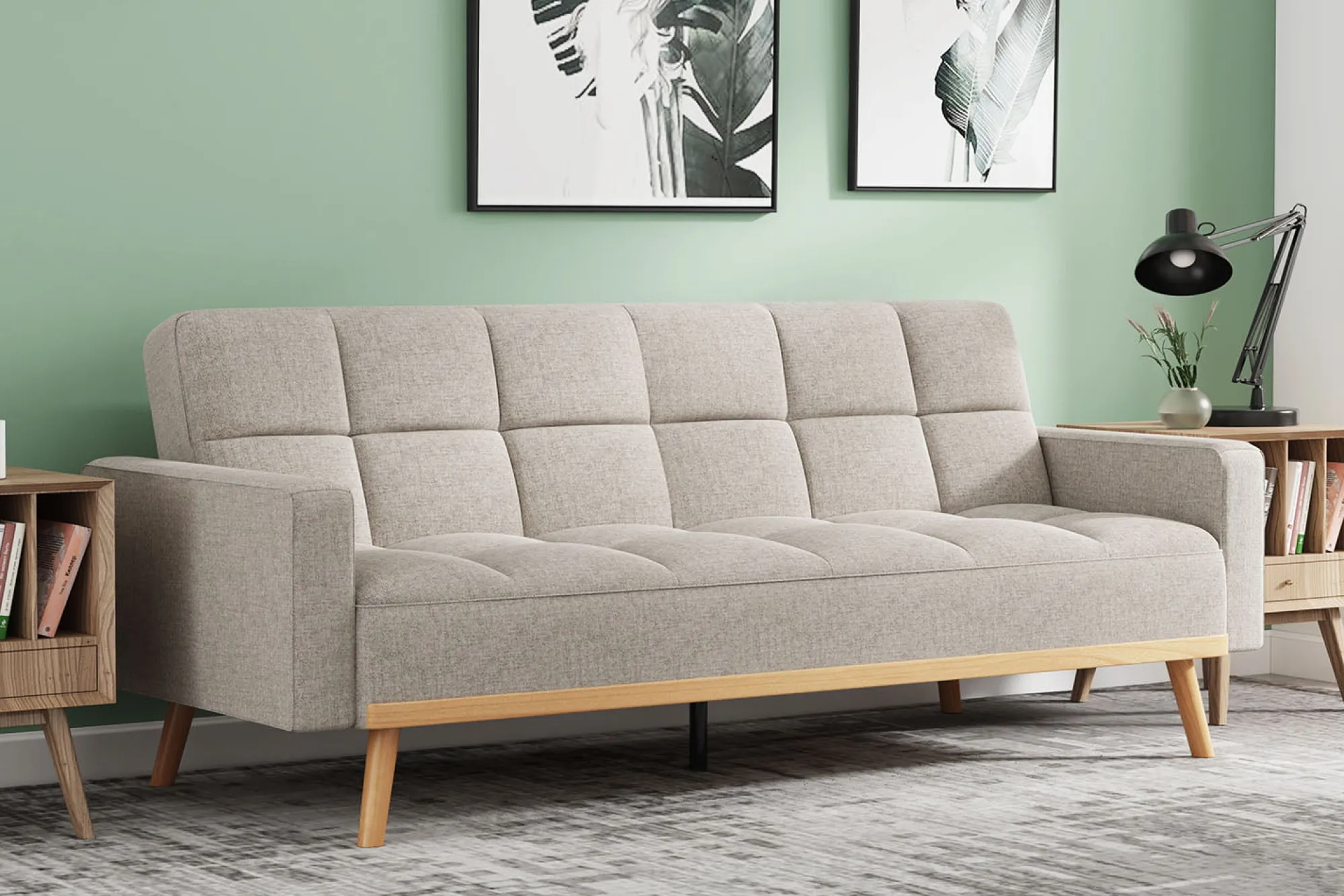Banken^Huisenthuis Slaapbank Chris Beige